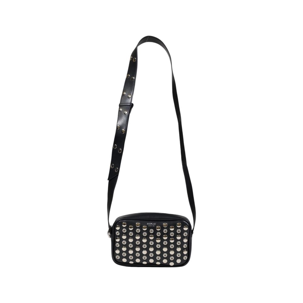 Replay Black Polyester Handbag