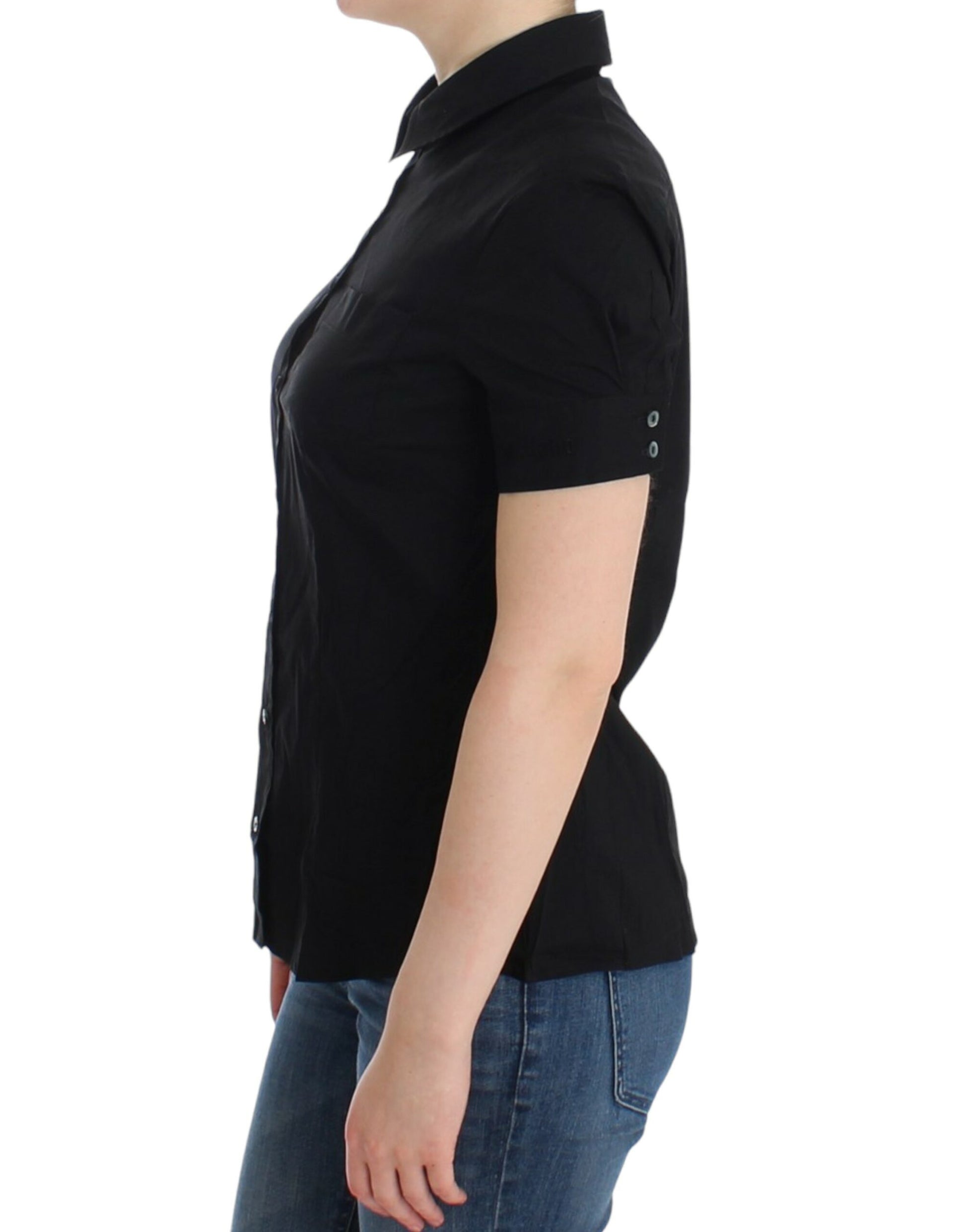 John Galliano Black cotton shirt top