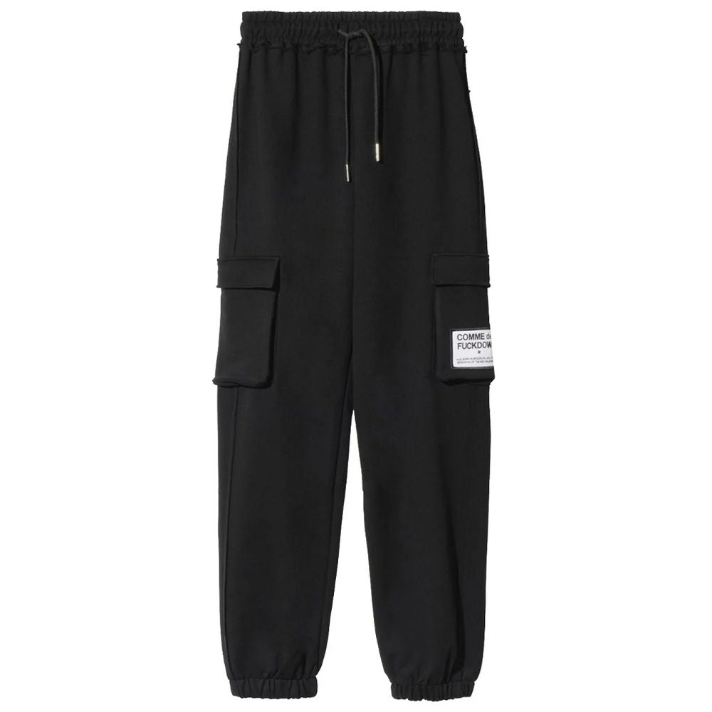 Comme Des Fuckdown Black Cotton Women Pant