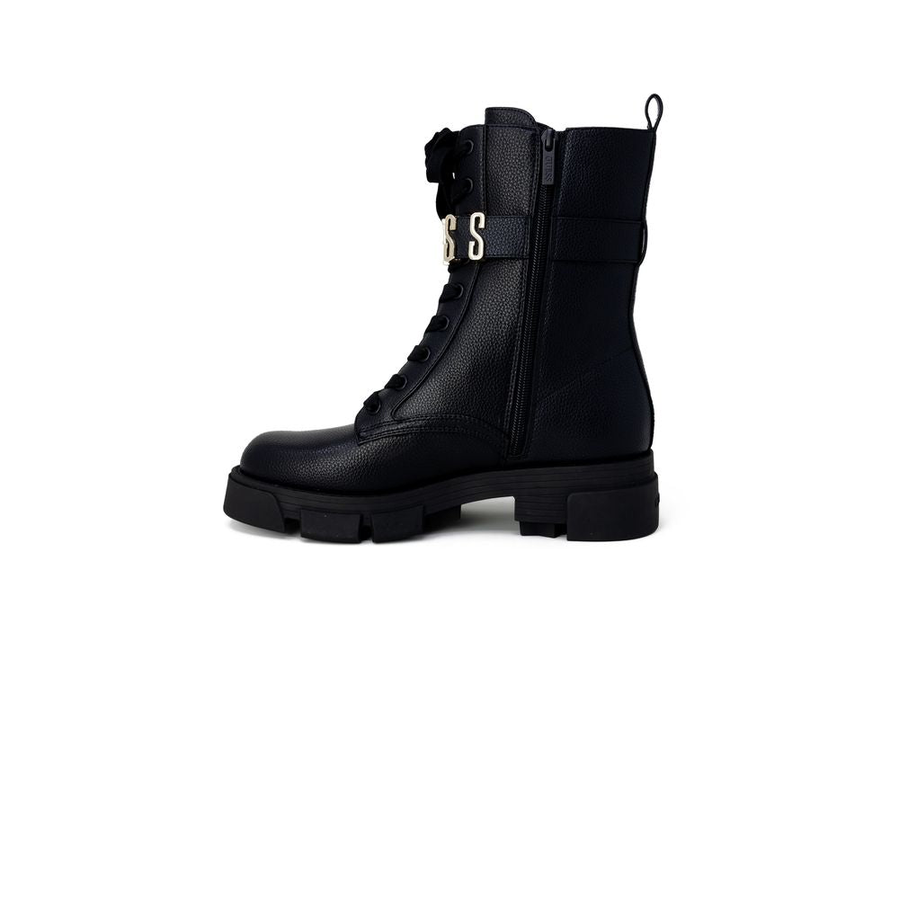 Guess Black Artificial Leather Boot