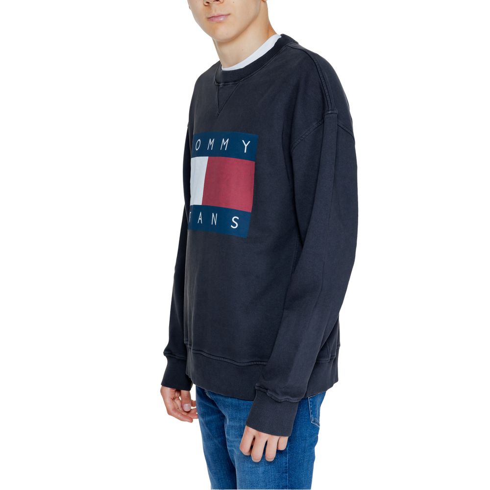 Tommy Hilfiger Jeans Black Cotton Sweatshirt
