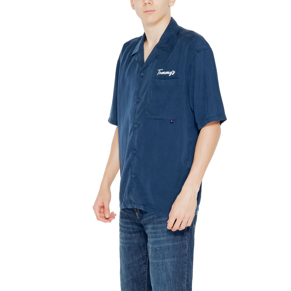 Tommy Hilfiger Jeans Blue Lyocell Shortsleeve Shirt