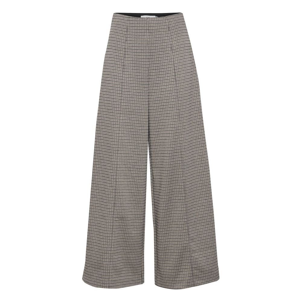 ICHI Beige Polyester Casual Pants