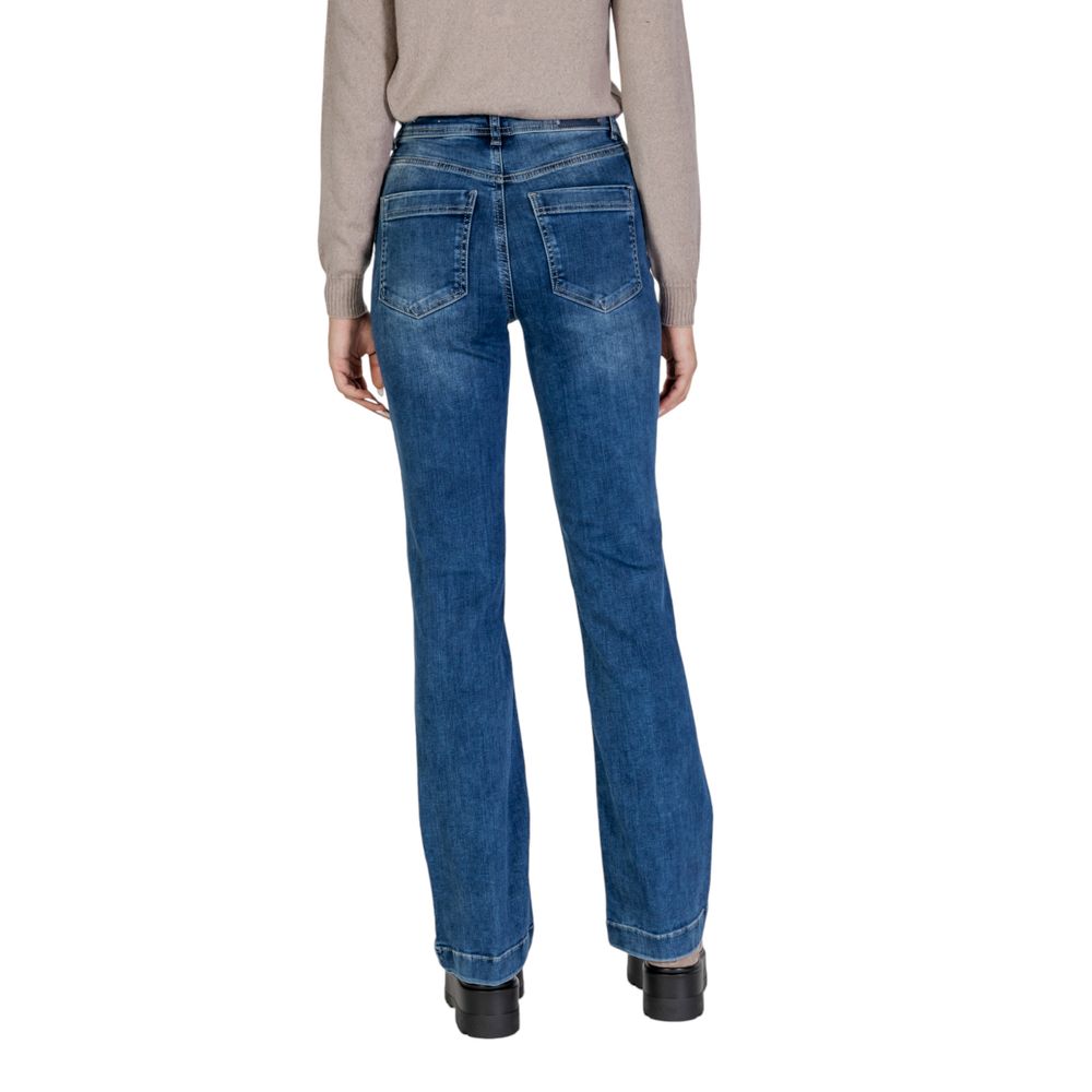 Street One Blue Cotton Mom Jeans