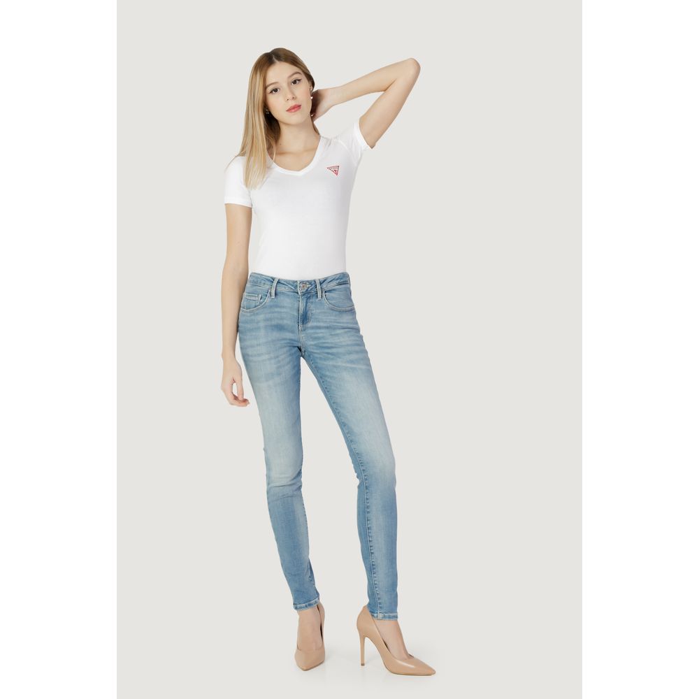 Guess Blue Cotton Skinny Jeans
