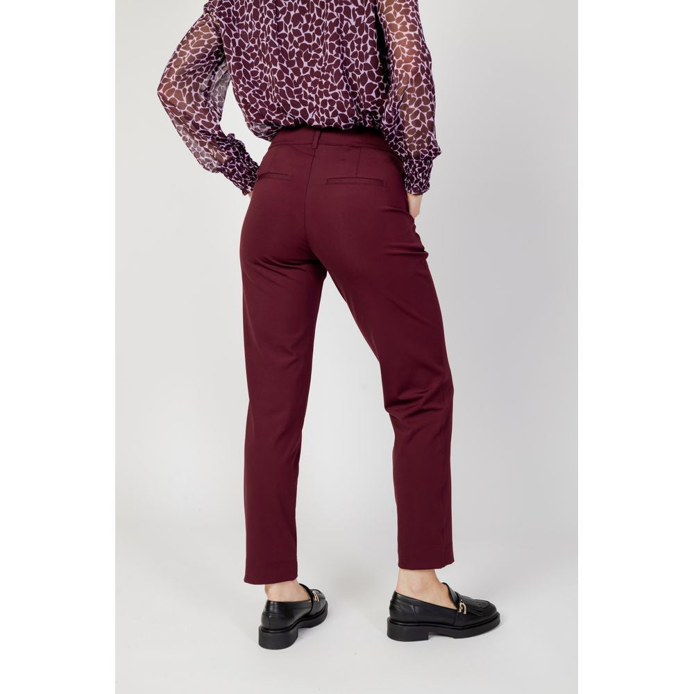 Street One Bordeaux Polyester Pant