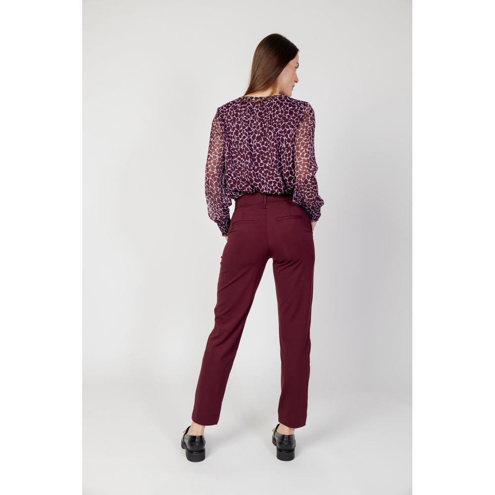 Street One Bordeaux Polyester Pant