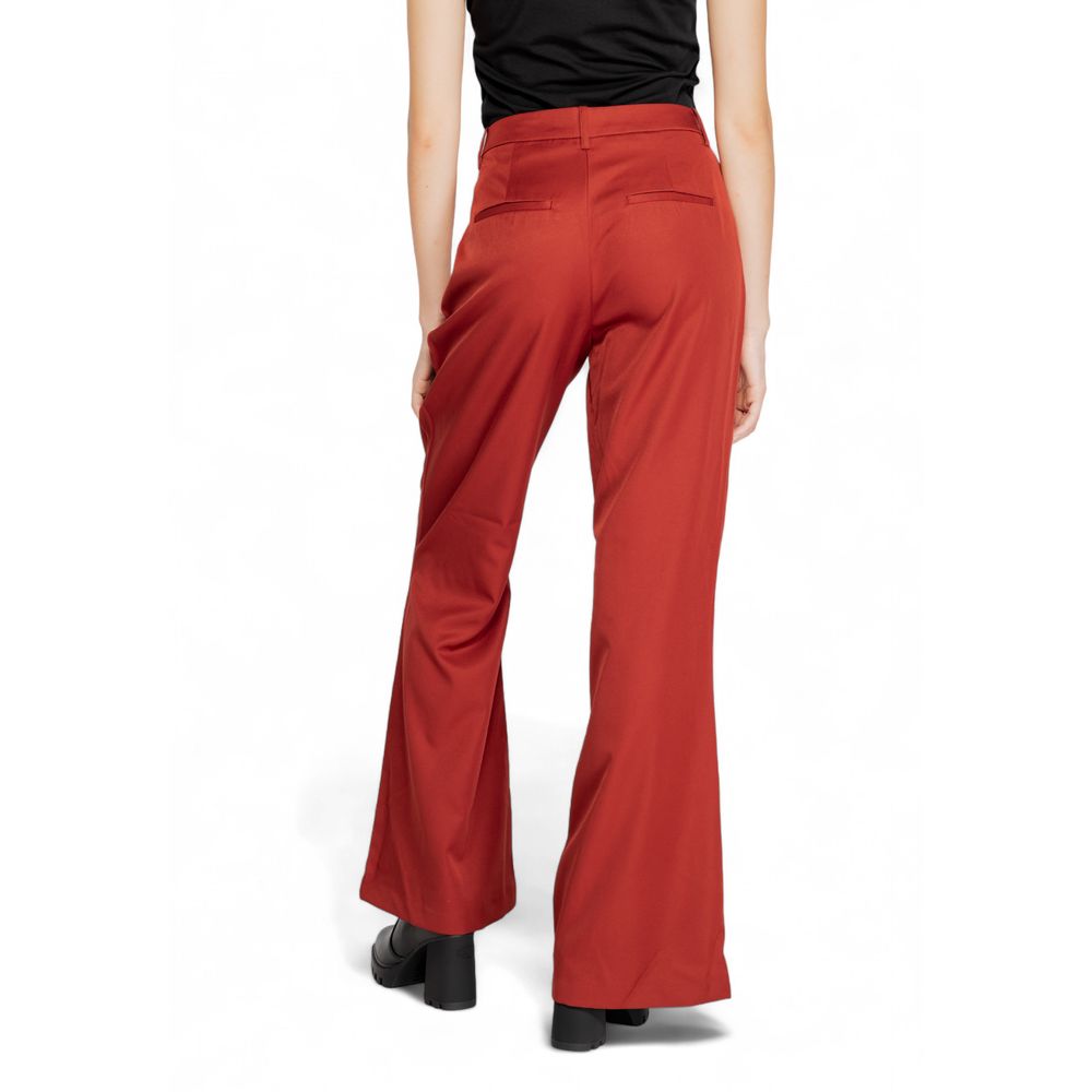 Vero Moda Red Polyester Pant