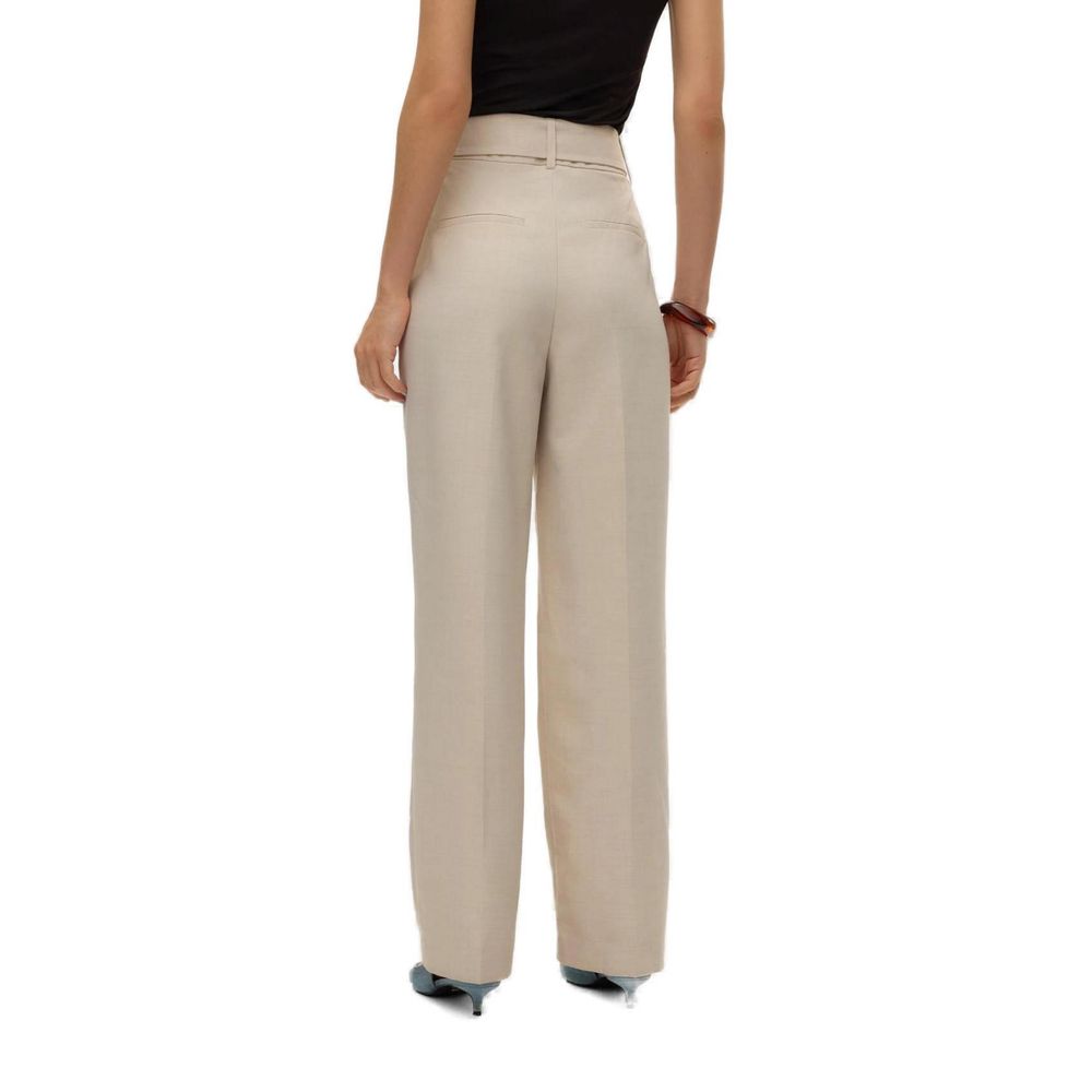 Vero Moda Gray Polyester Pant