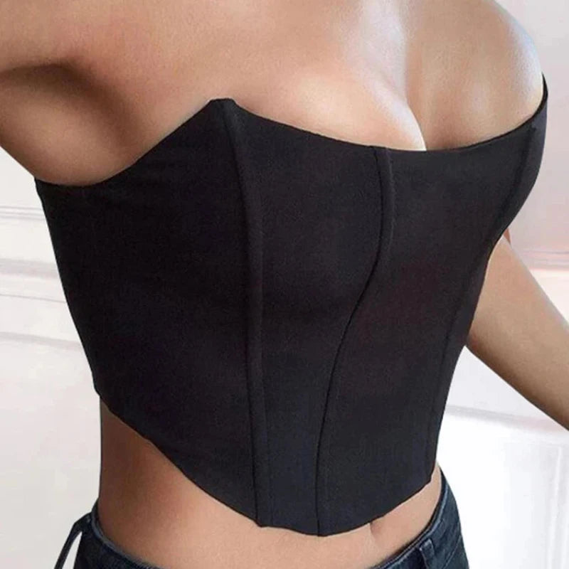 Sweetheart Neckline Cropped Corset