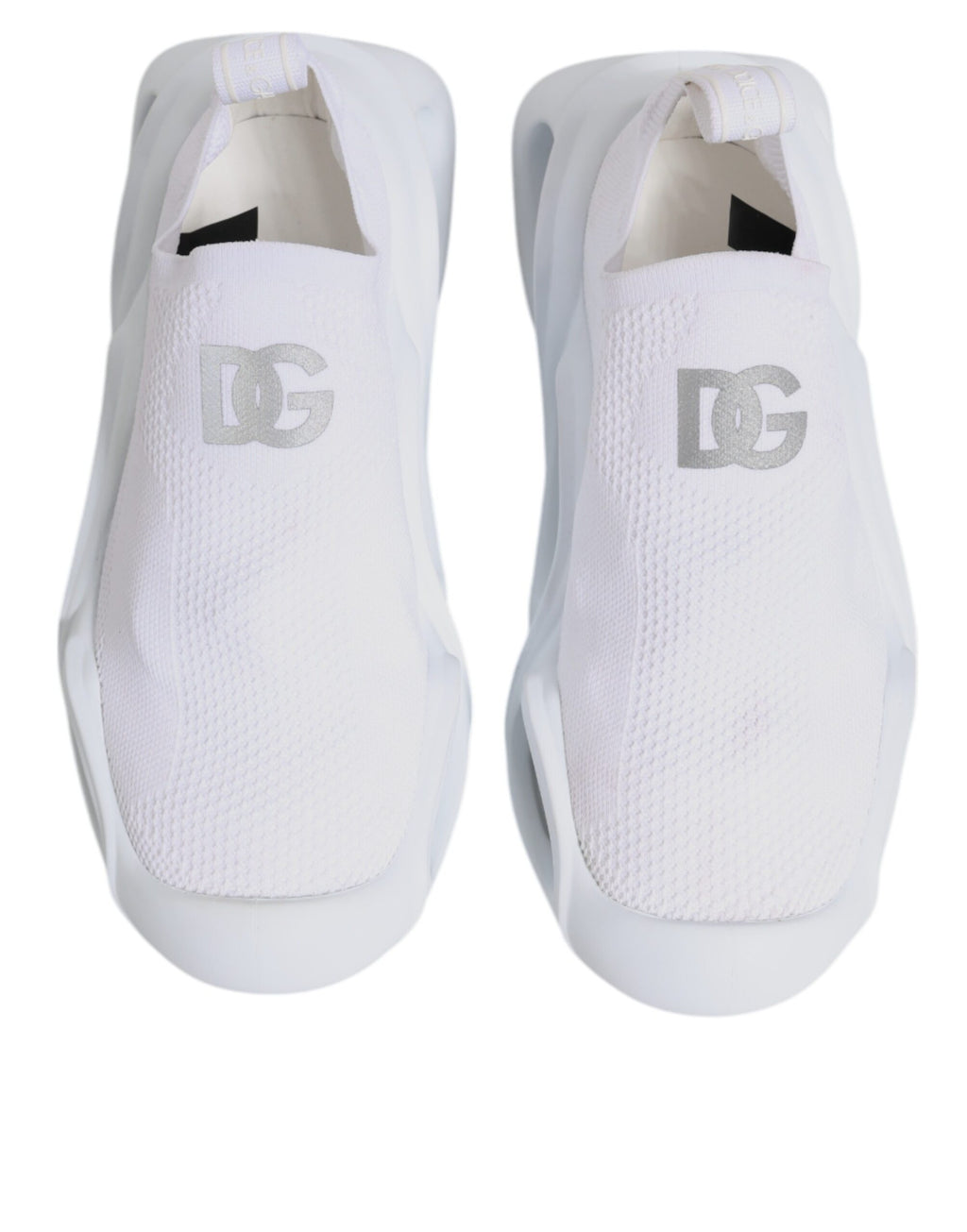Dolce & Gabbana White Slip On Wave Low Top Sneakers Shoes