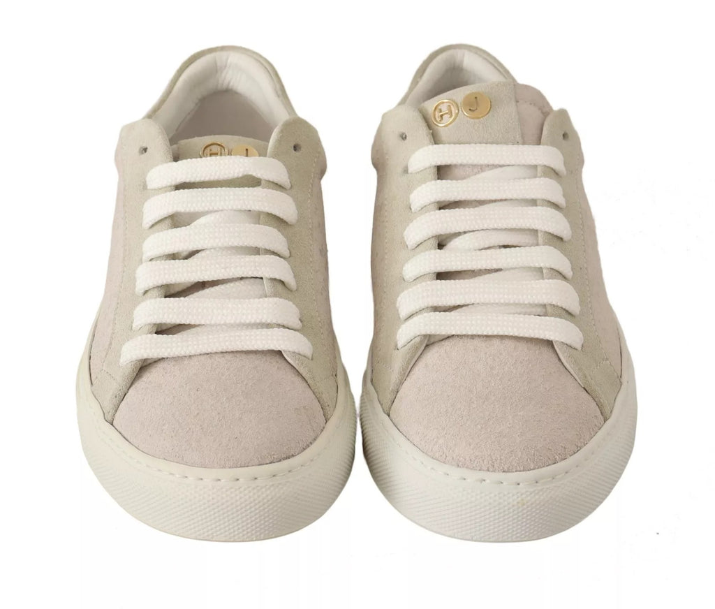 HIDE & JACK Off White Low Top Lace Up Sneakers Shoes
