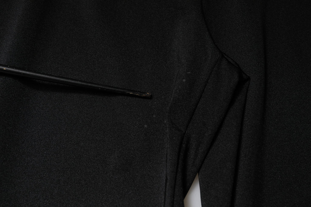 Dolce & Gabbana Black Nylon High Waist Slim Fit Pants