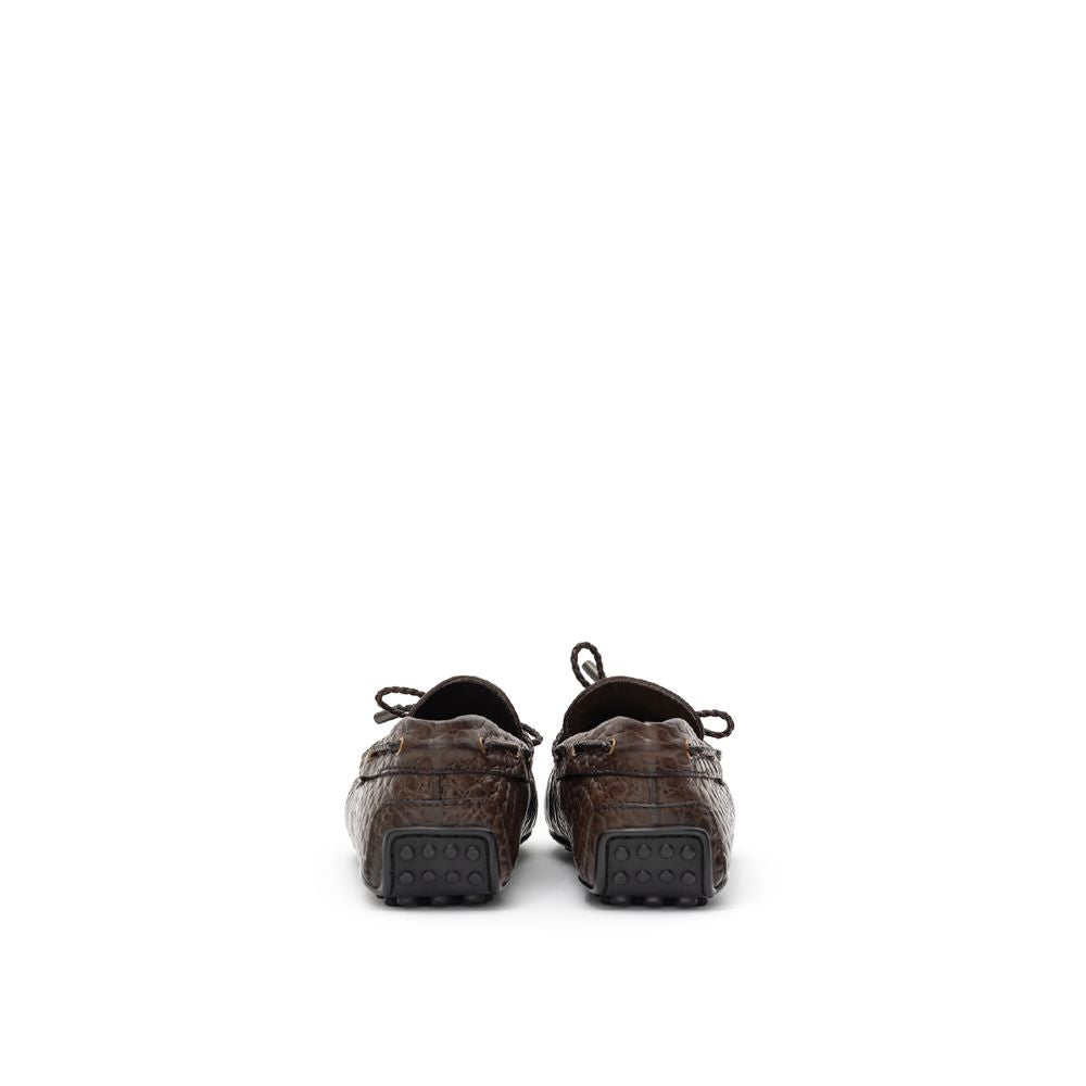 Tod's Brown Leather Moccassin