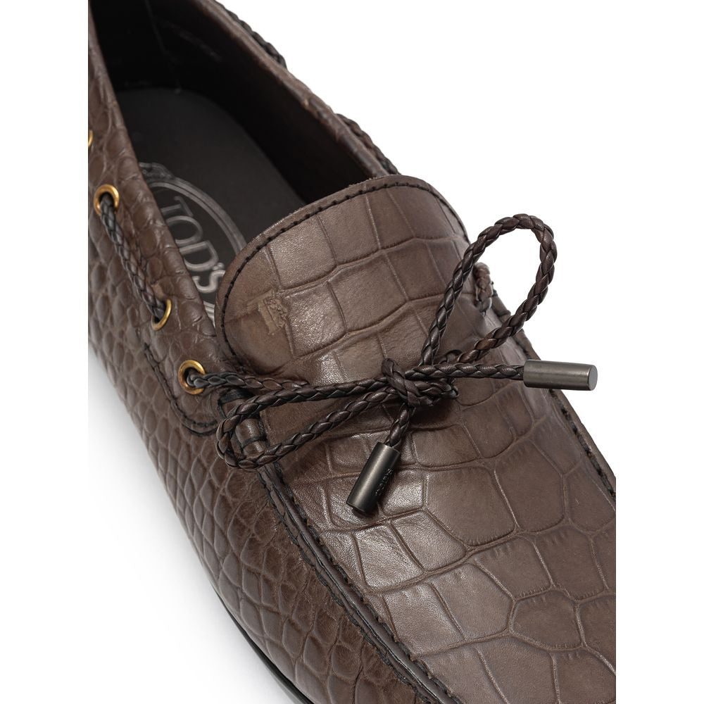 Tod's Brown Leather Moccassin