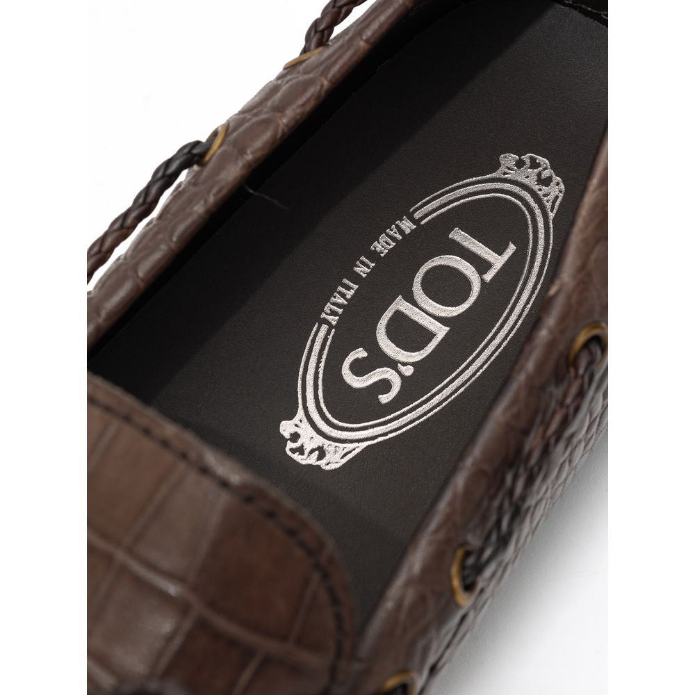 Tod's Brown Leather Moccassin