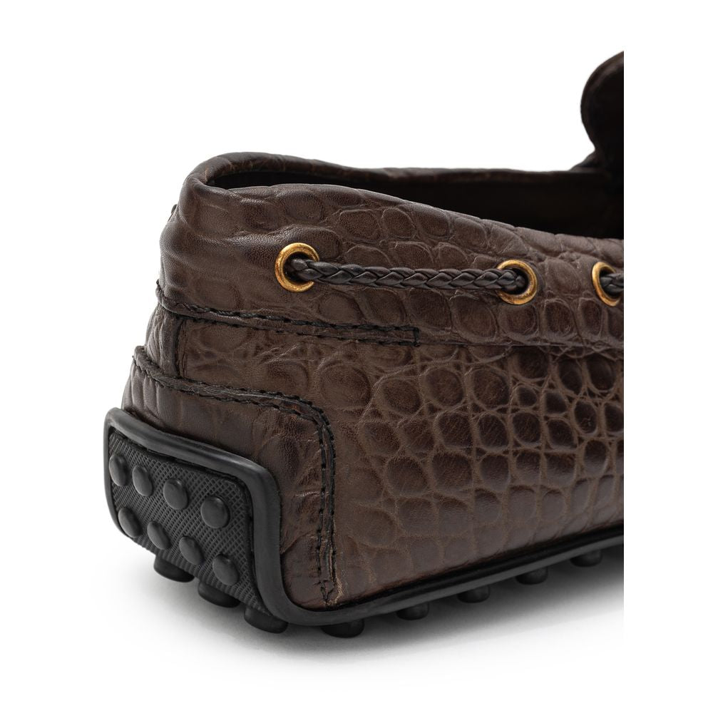 Tod's Brown Leather Moccassin