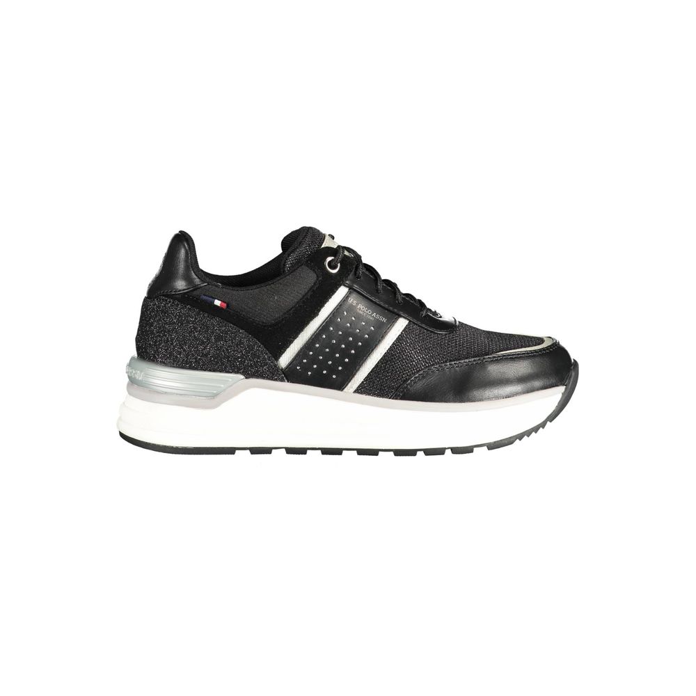 U.S. POLO ASSN. Black Polyester Sneaker