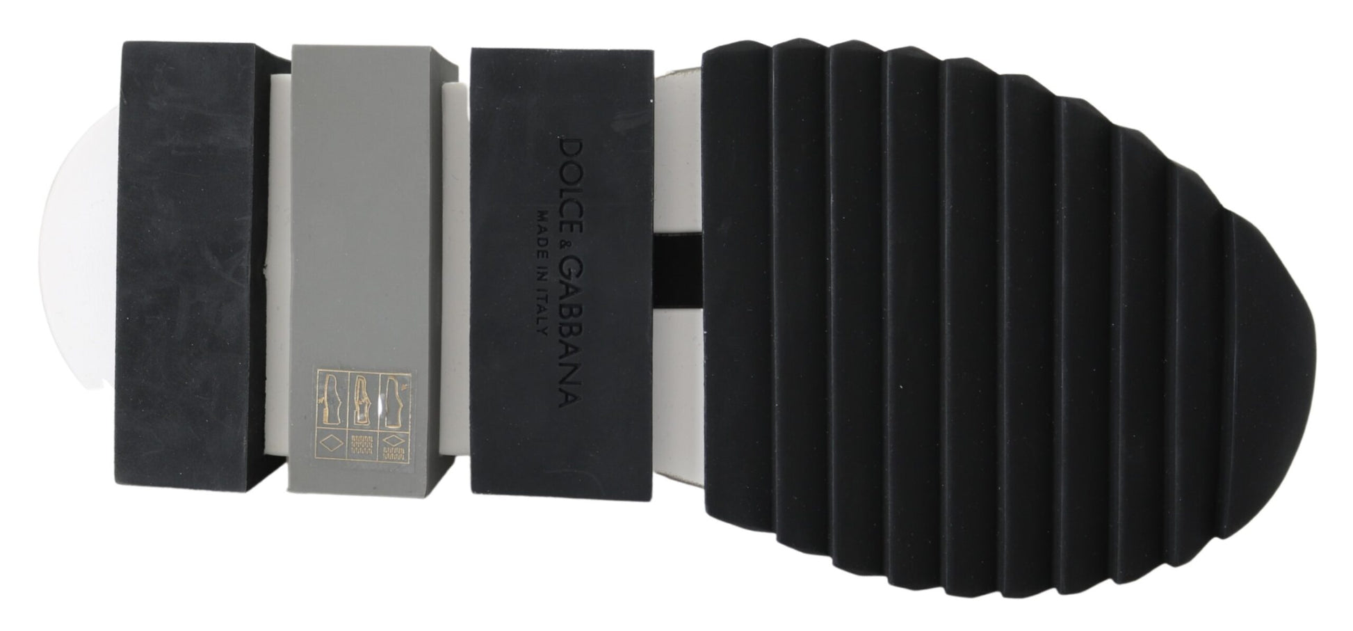 Dolce & Gabbana White Black Slip On Sorrento Sneakers