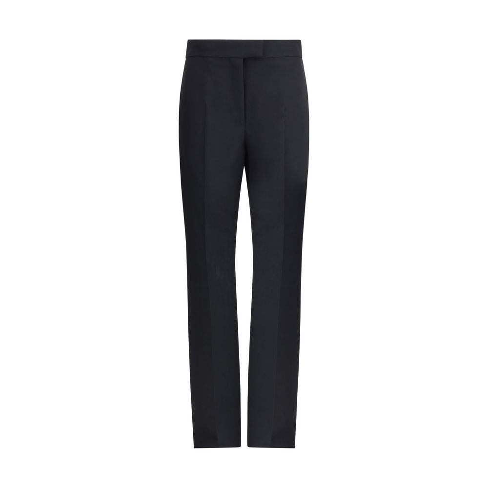 Ferragamo Black Viscose Casual Pants