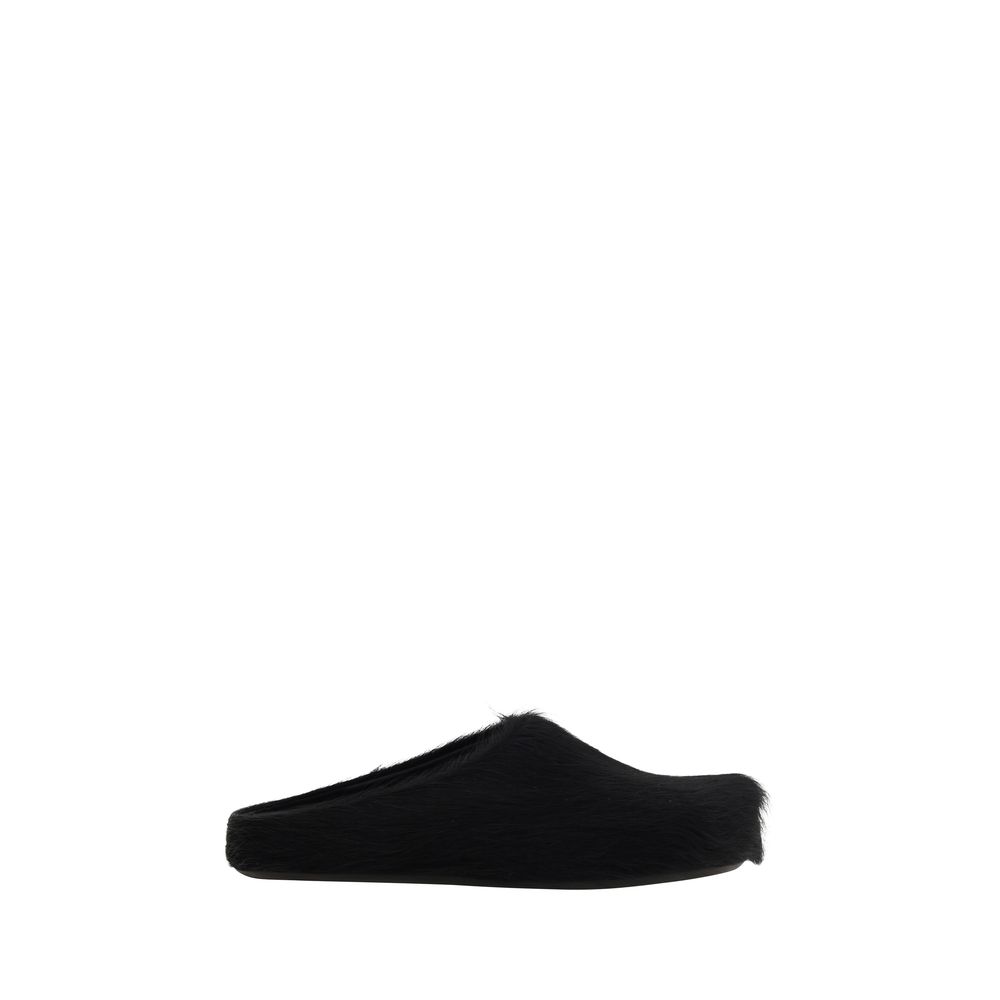Marni Black Rubber Mules