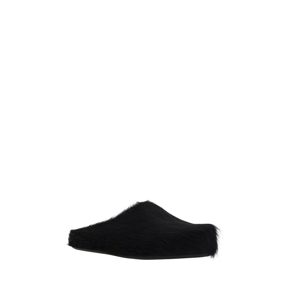 Marni Black Rubber Mules