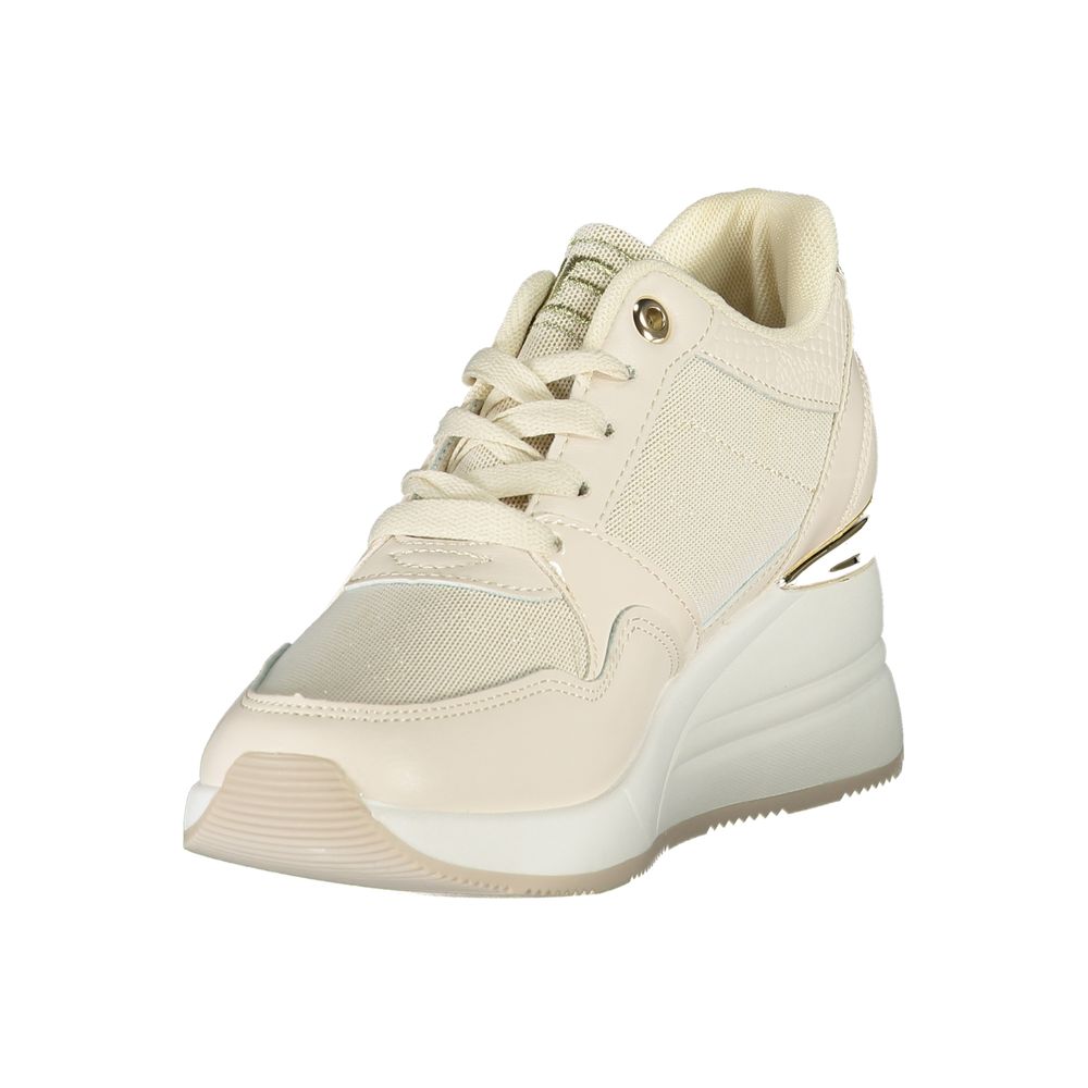 Laura Biagiotti Beige Synthetic Women Sneaker