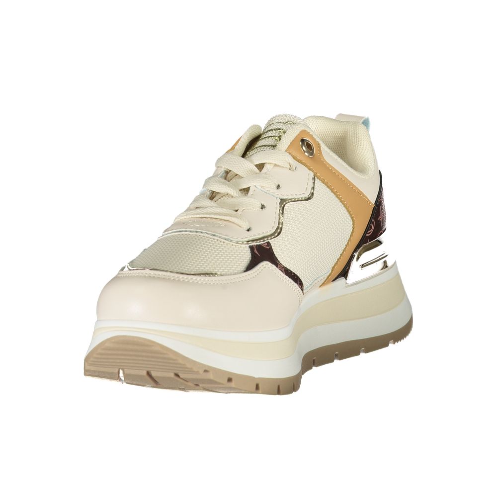 Laura Biagiotti Beige Polyester Women Sneaker