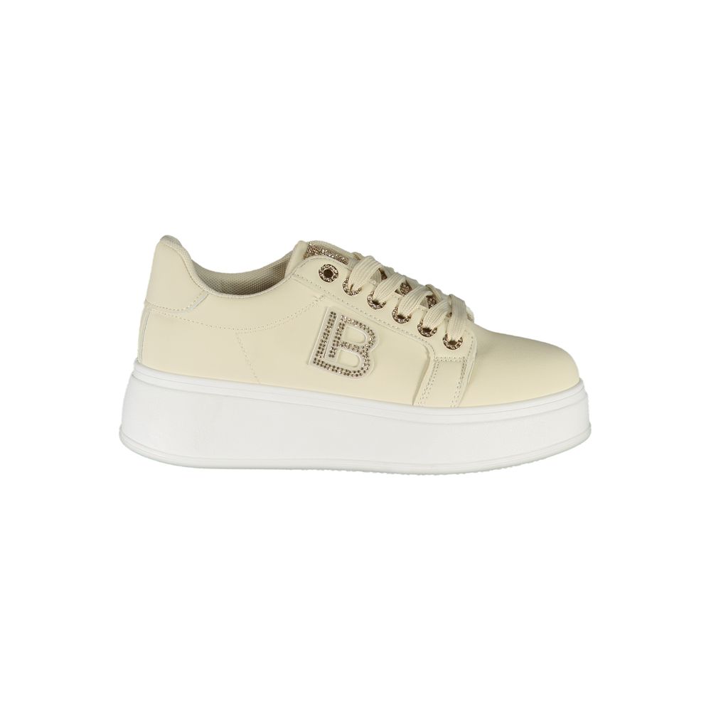 Laura Biagiotti Beige Polyester Women Sneaker
