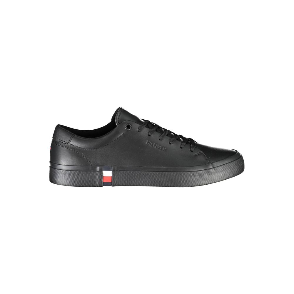 Tommy Hilfiger Black Polyester Sneaker