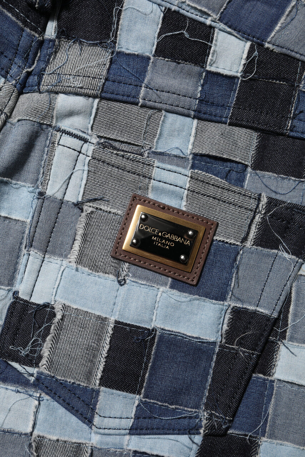 Dolce & Gabbana Multicolor Patchwork Skinny Denim Jeans