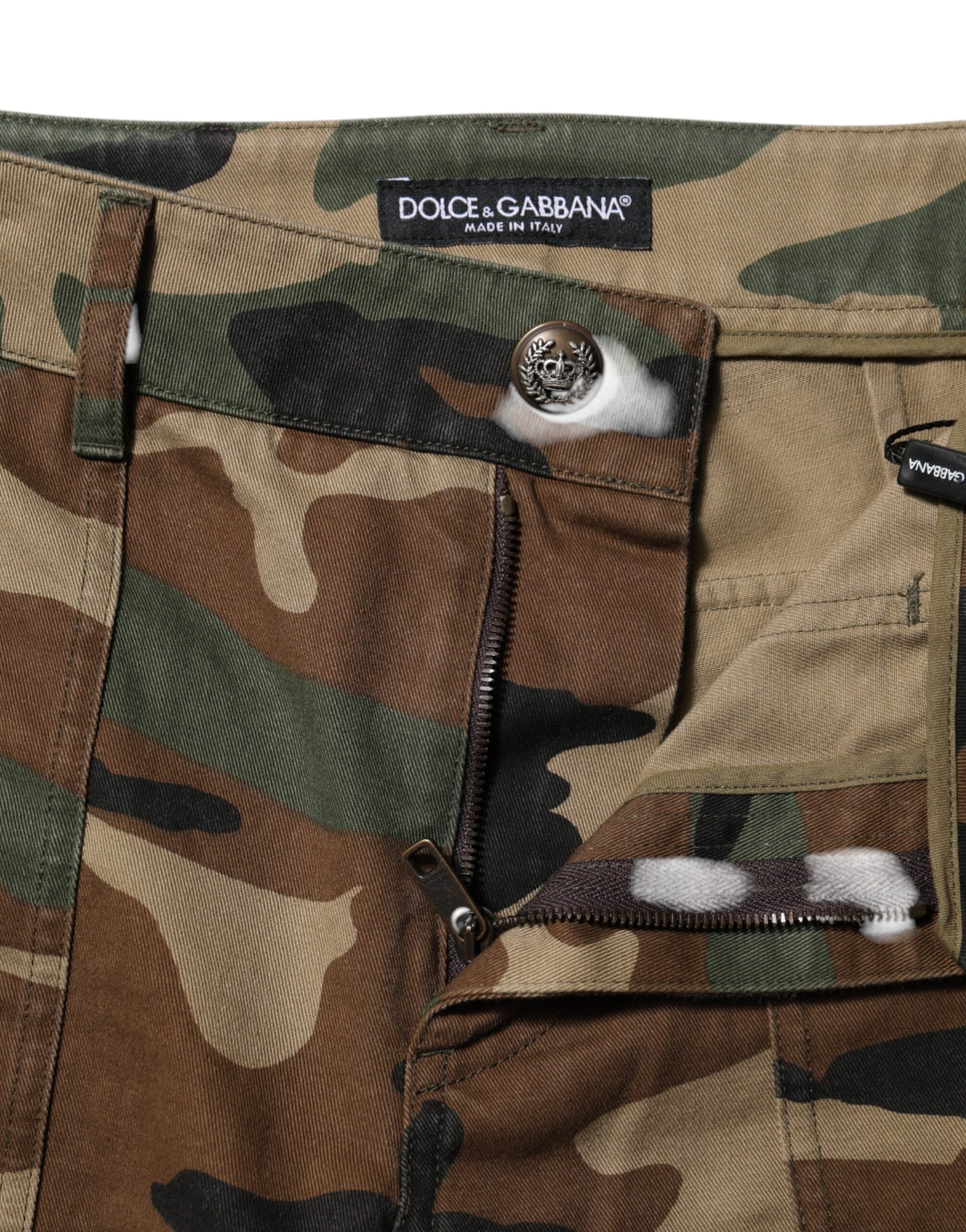 Dolce & Gabbana Multicolor Camouflage Cargo Pants