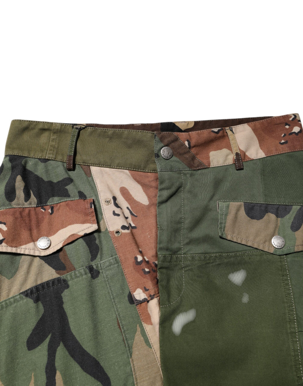 Dolce & Gabbana Multicolor Camouflage Cargo Pants