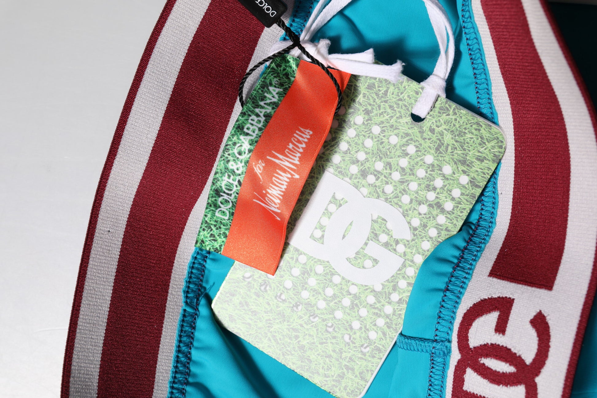 Dolce & Gabbana Blue Nylon Slim Fit Cropped Leggings Pants