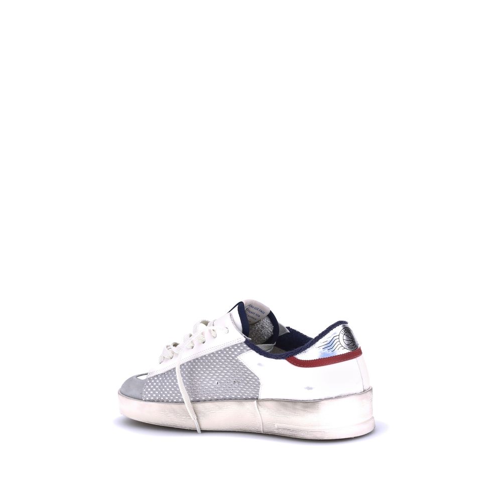 Golden Goose Red Calf Leather Bos Taurus Low Top Sneakers