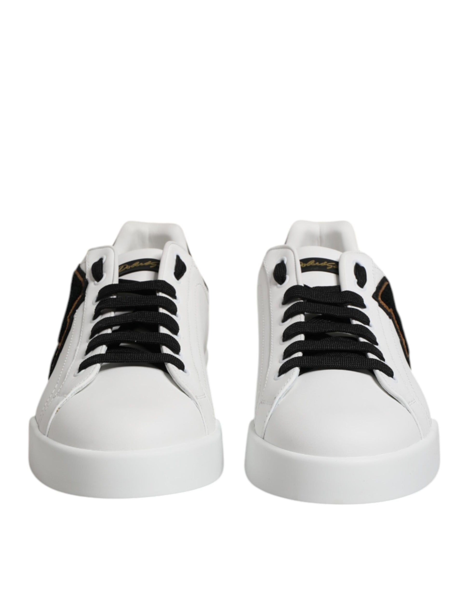 Dolce & Gabbana White DG Logo Portofino Low Top Sneakers Shoes