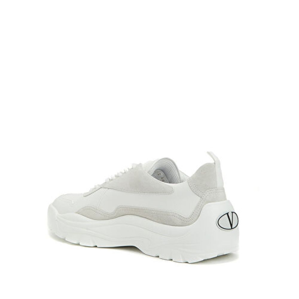 Valentino Garavani White Leather Low Top Sneakers