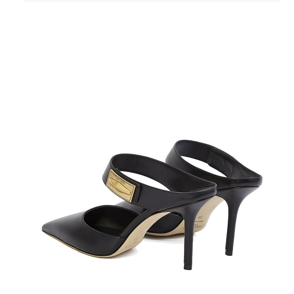 Jimmy Choo Black Calfskin High Heel Pumps