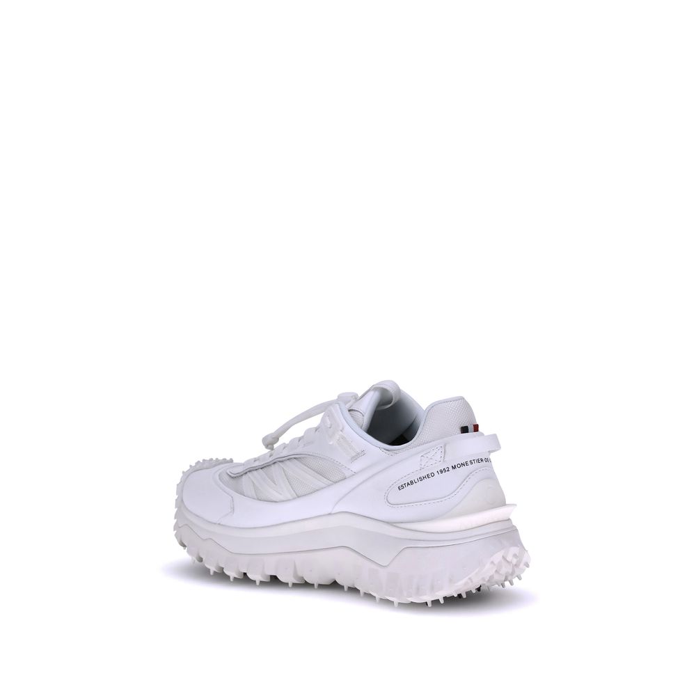 Moncler White Polyamide Athletic Sneakers