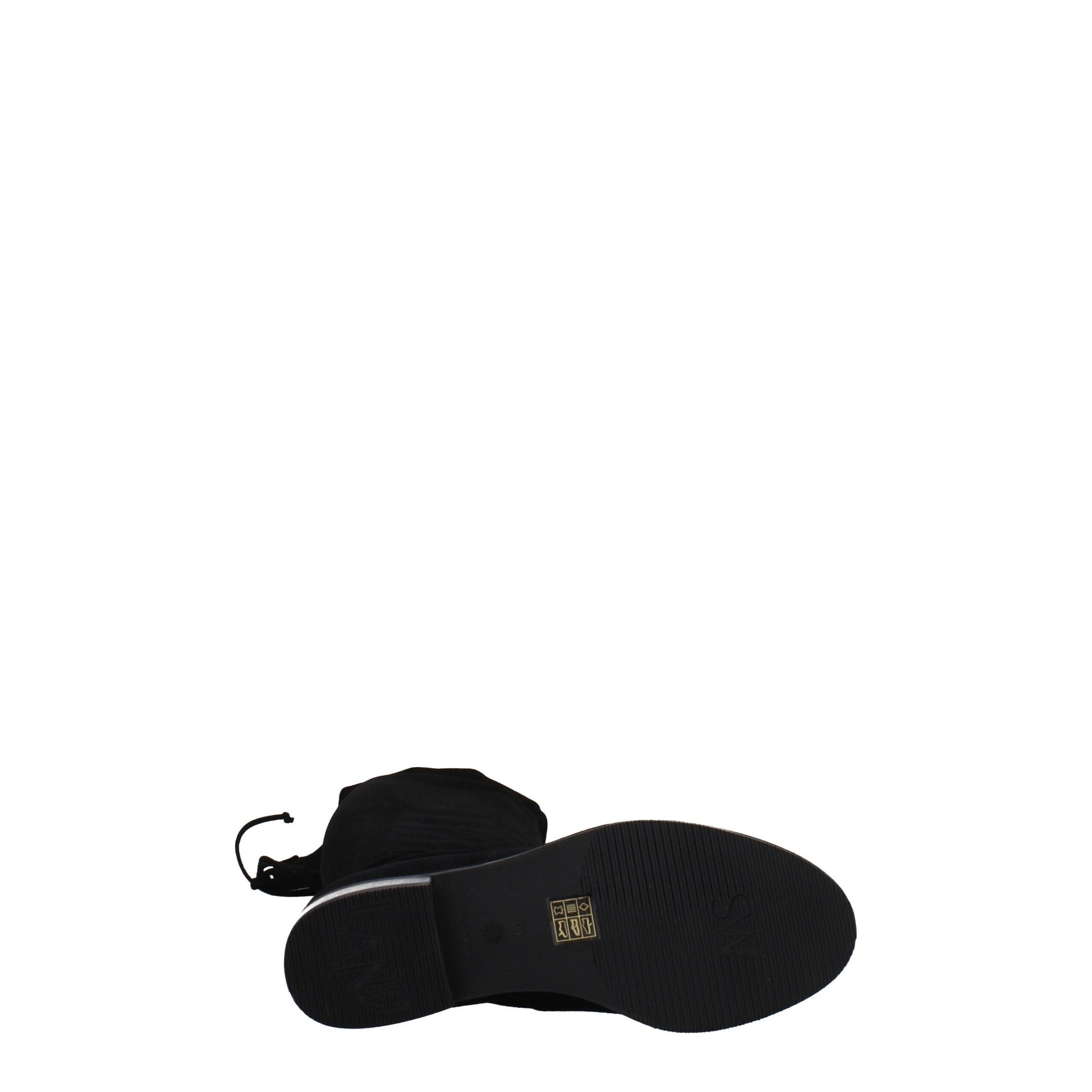 Stuart Weitzman Black Leather Over The Knee