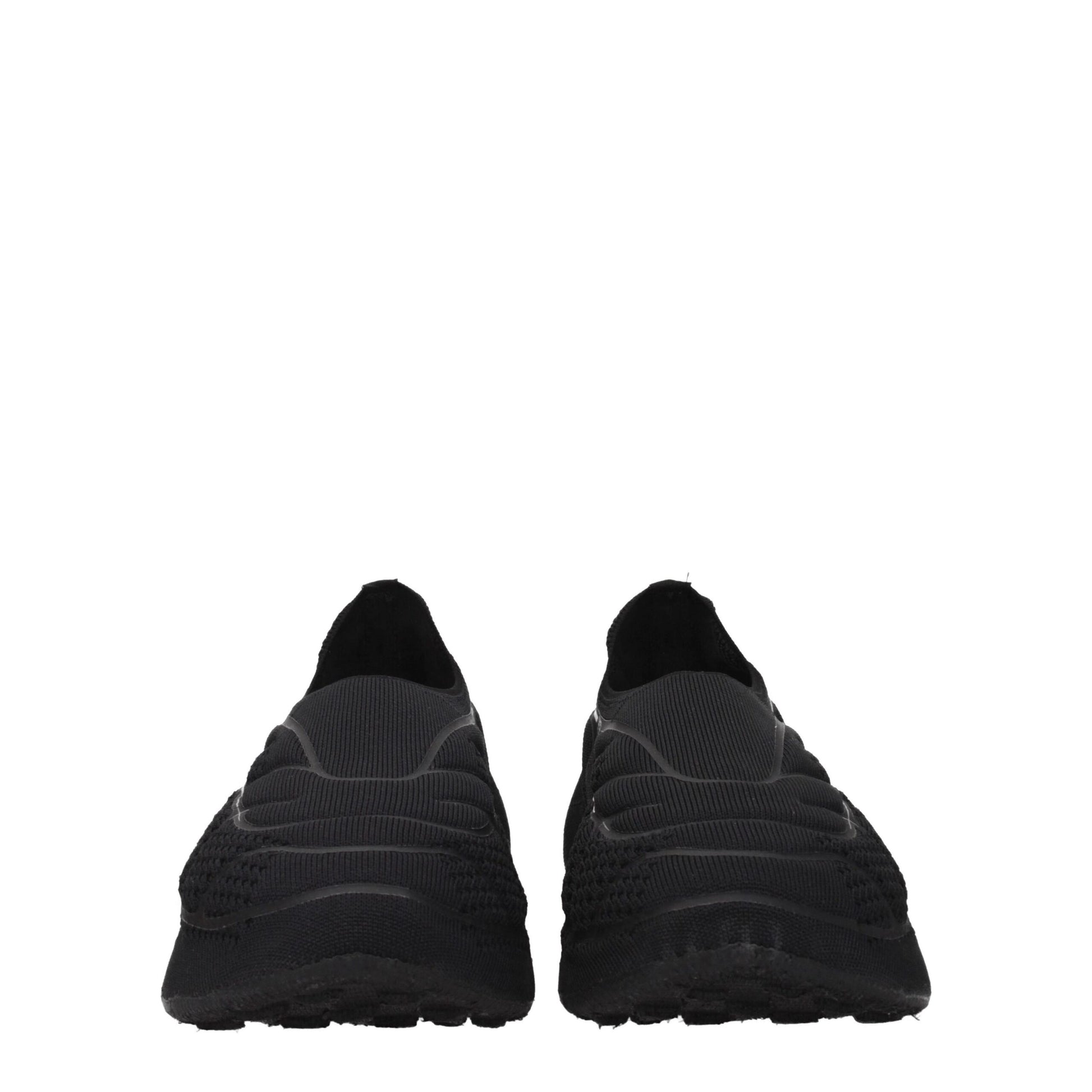 Givenchy Black Fabric Slip-On Loafers