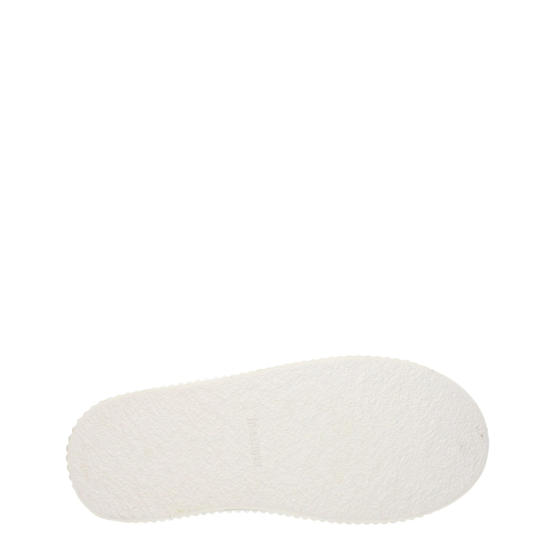Jil Sander White Fabric Platform Sneakers