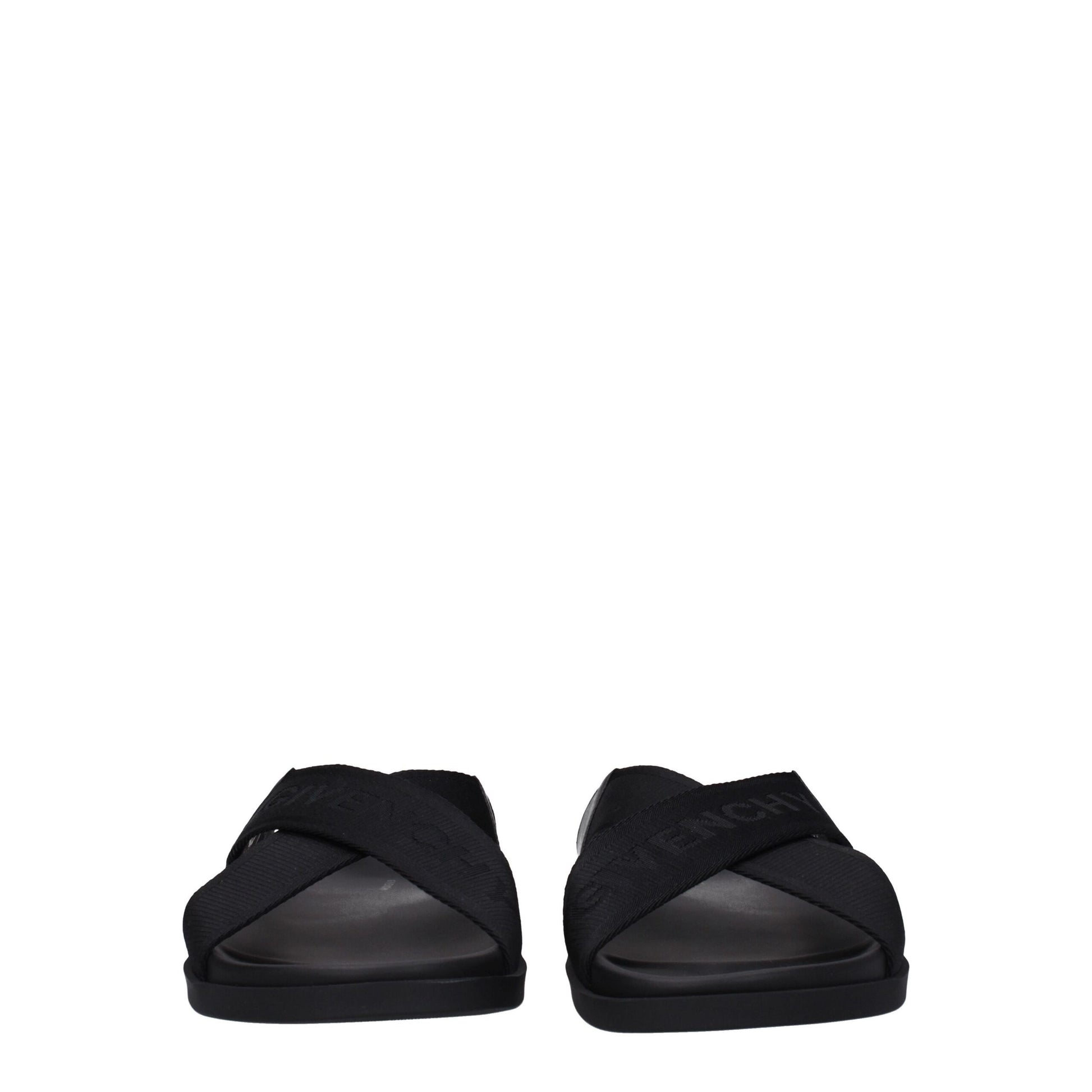 Givenchy Black Fabric Slippers