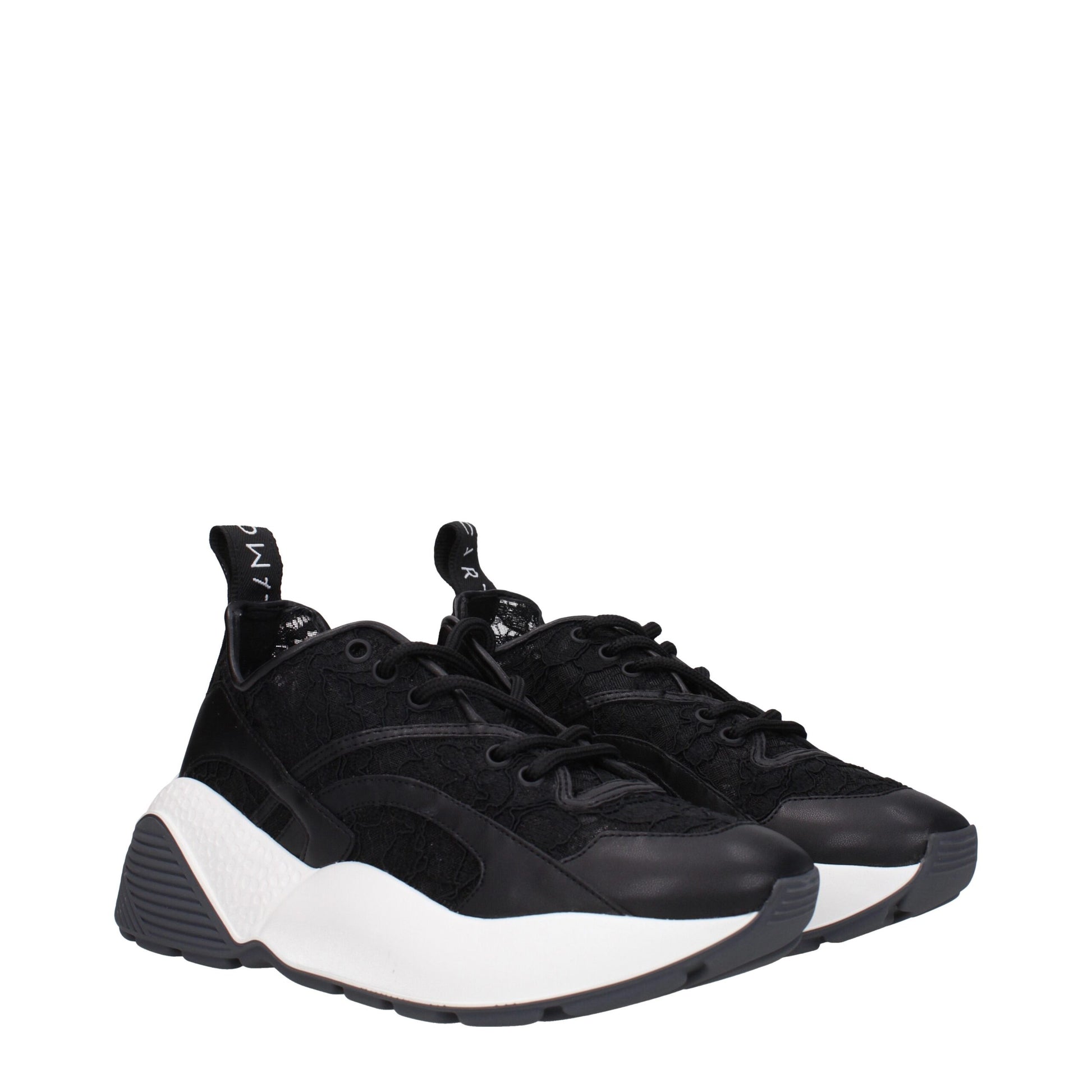 Stella McCartney Black Fabric Chunky Sneakers
