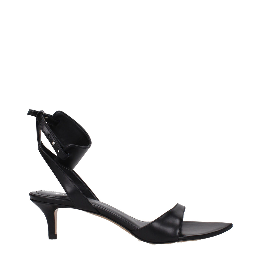 Isabel Marant Black Leather Sandals