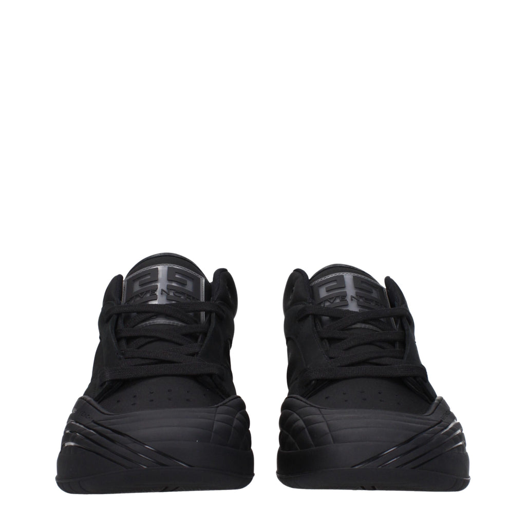 Givenchy Black Fabric Low Top Sneakers