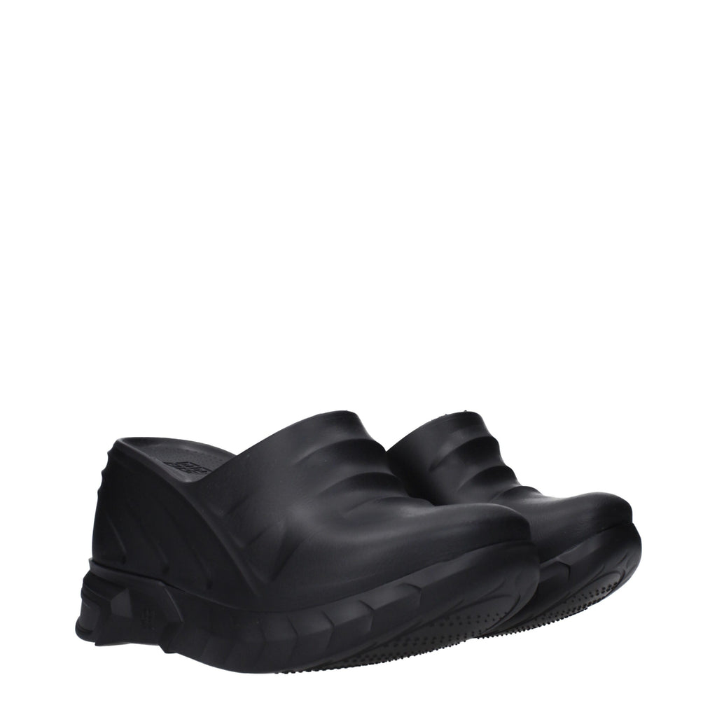 Givenchy Black Cotton Slippers