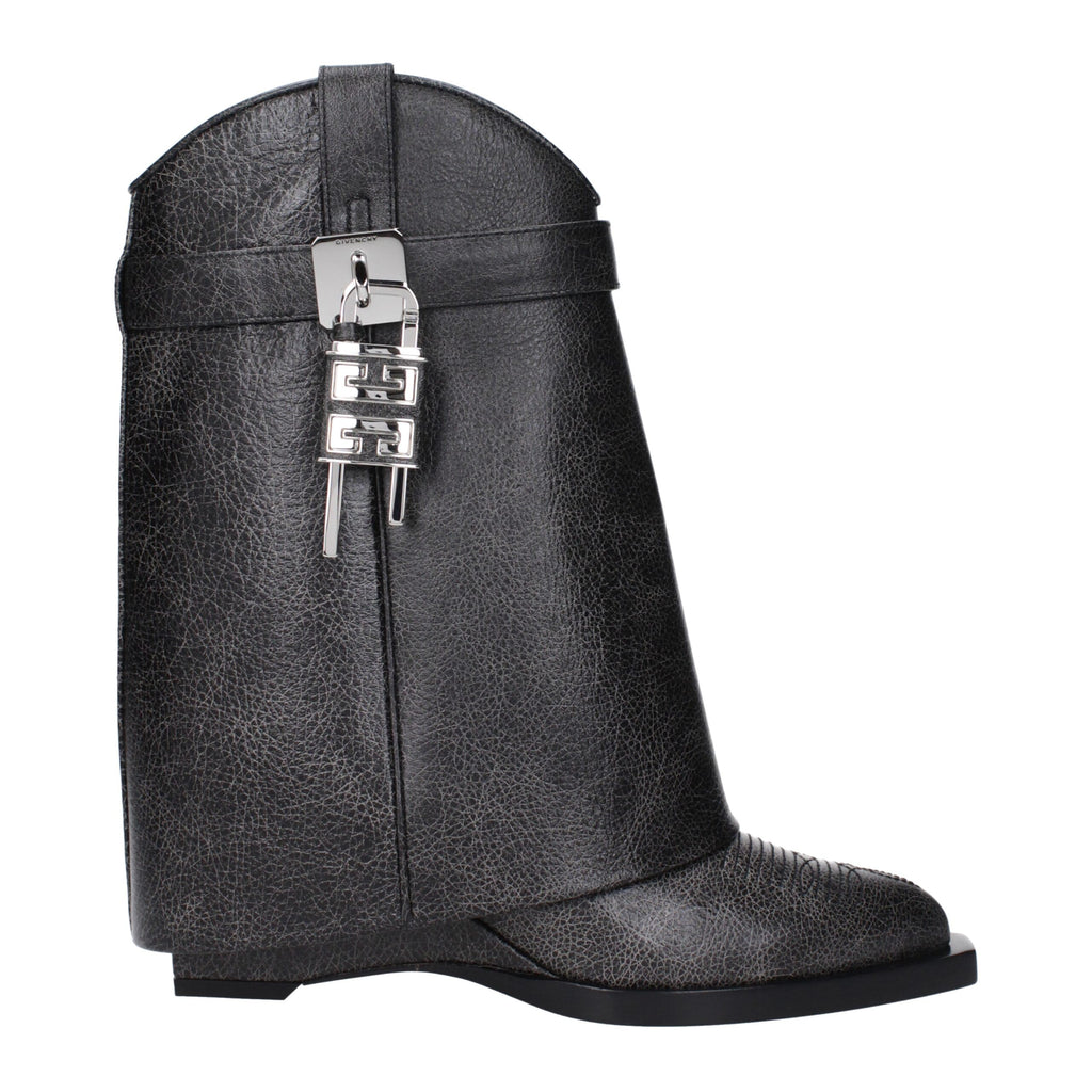 Givenchy Black Leather Ankle Boots