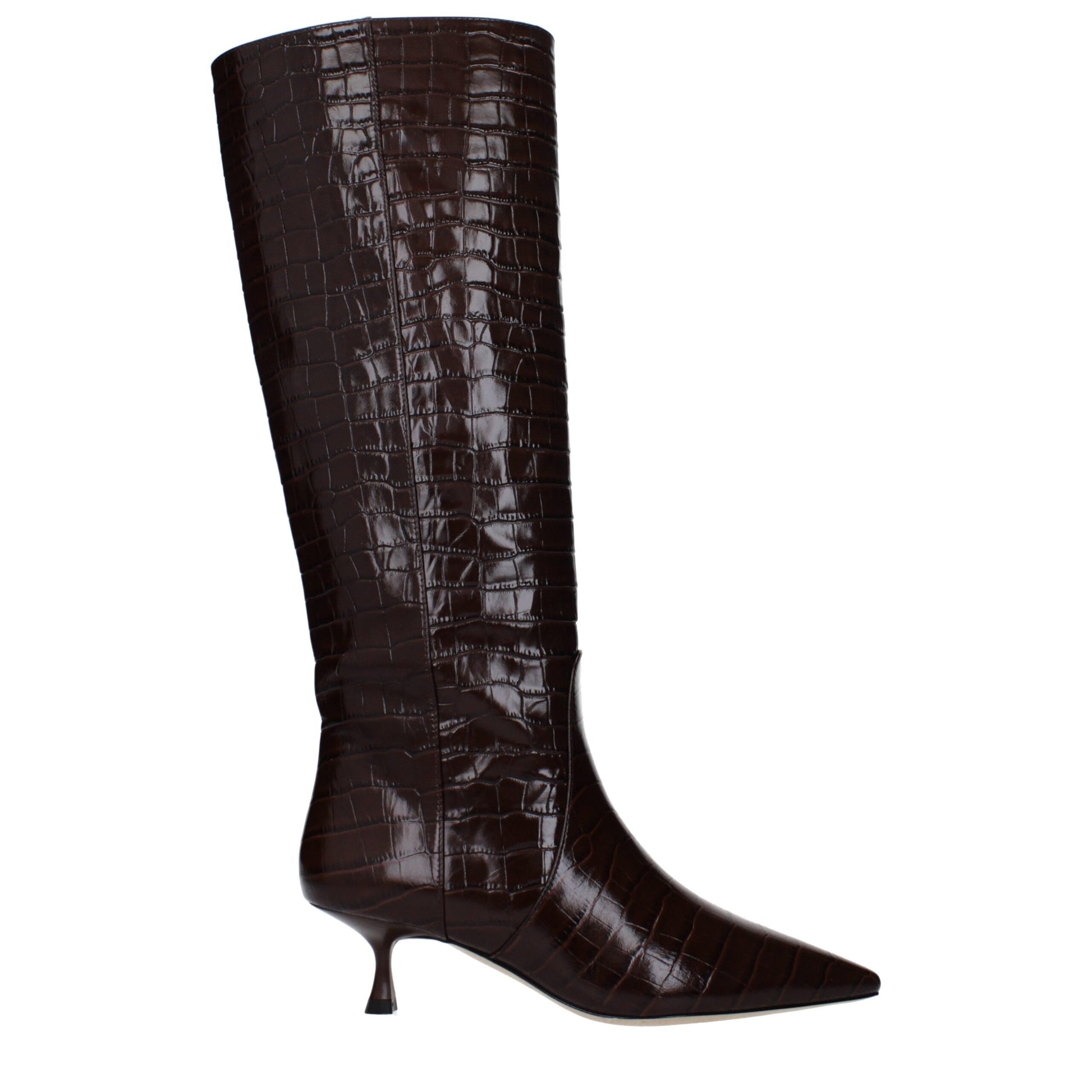 Stuart Weitzman Brown Leather High Heel Boots