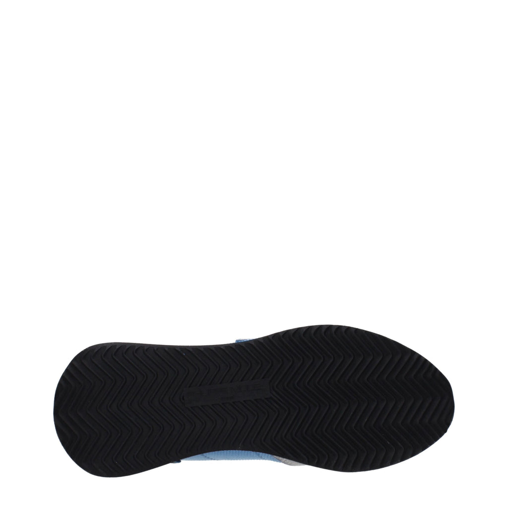 Philippe Model Blue Fabric Low Top Sneakers